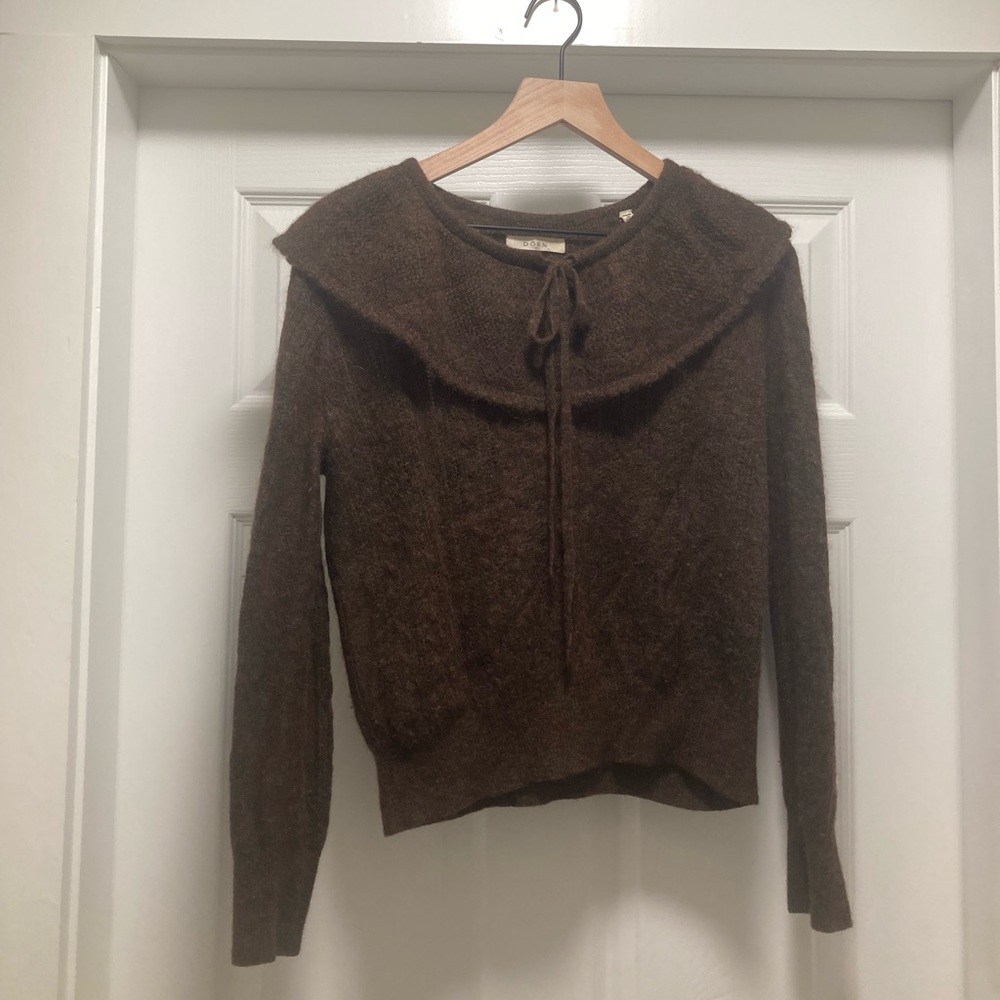 Doen Alpaca Magpie Pointelle Sweater - Picture 3 of 8